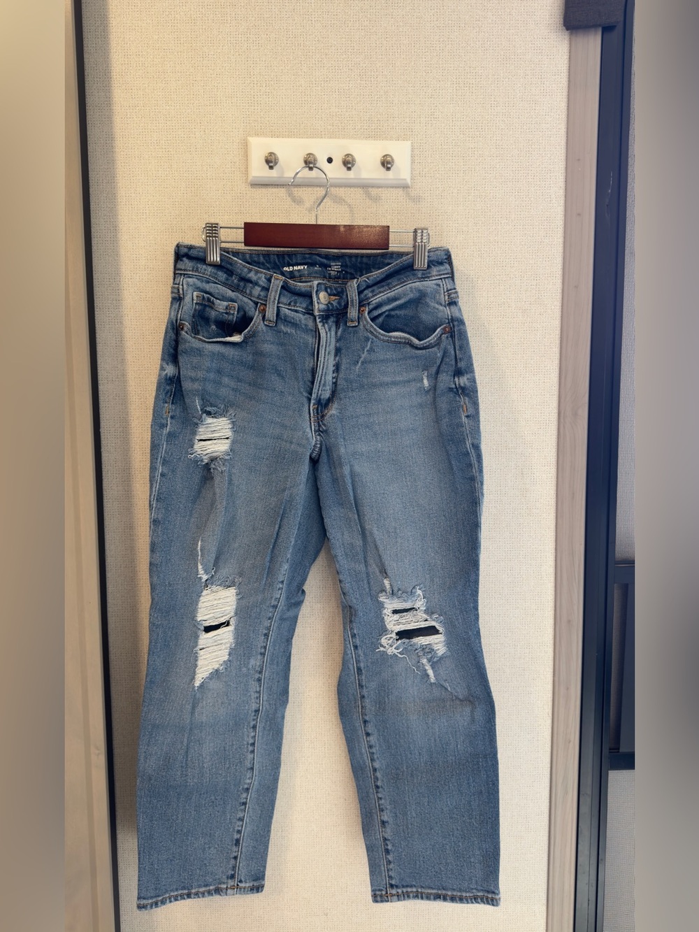 Old Navy Petite Mom Jeans; Curvy OG Straight High Rise Jeans